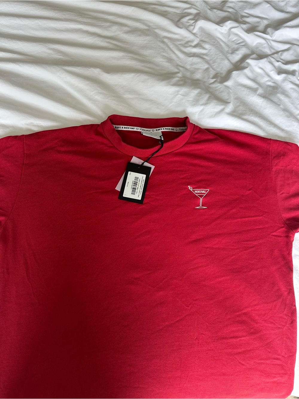 Men’s Percival Red Martini Graphic Tee Large